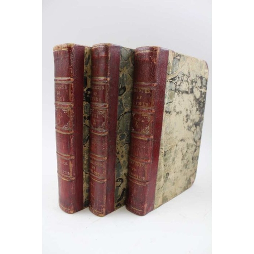 296 - A collection of half calf bound registers relating to the late 18th century (eleven volumes)