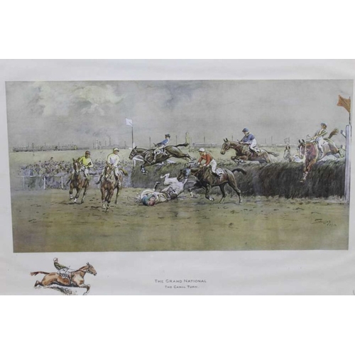 306 - After Snaffles (Charlie Johnson Payne)(British 1884-1967) - 'The Grand National - The Canal Turn', p... 