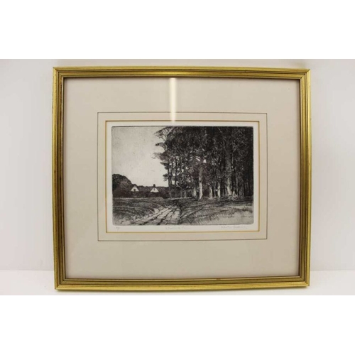 307 - After Martin Caulkin, Three artist proof engravings, depicting dilapidated wooden structures. 12.5 x... 