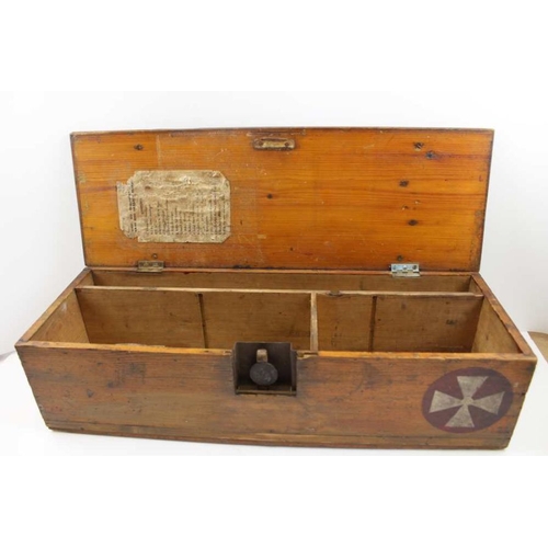 379 - A British Rail softwood box, made to hold 