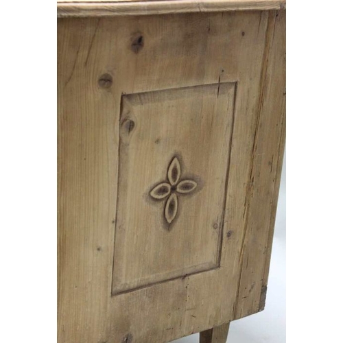 402 - A Continental two drawer chest with caved decoration 102 x 73 cm  51m deep