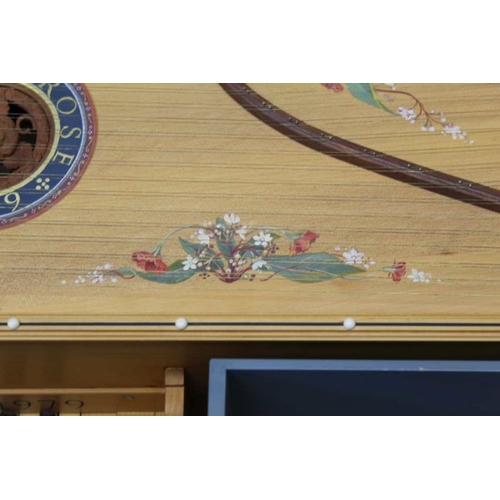 485 - A Malcolm Rose Italian reproduction Virginal / spinet with the strings parallel to the keyboard toge... 