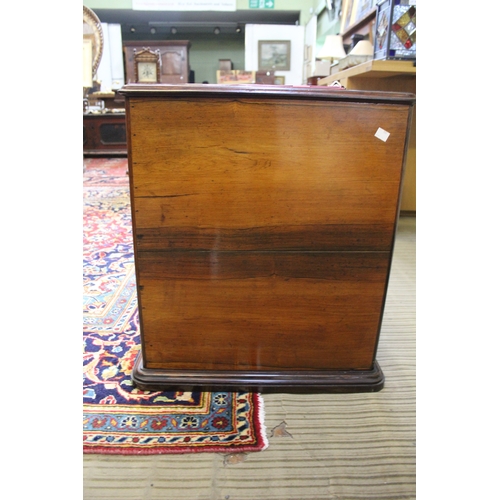 417 - A late 19th / early 20th century rosewood table top canteen for cutlery & other silverware's, the tw... 