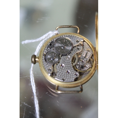 84 - An 18ct gold cased gentleman's wristwatch, with Rolex 15 jewel movement, the dial with Arabic numera... 