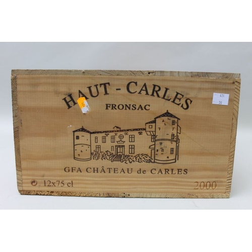 105 - Haut-Carles Fronsac 2000, 1 case