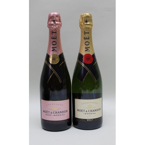 26 - Moet & Chandon Imperial Brut 750ml with Moet & Chandon Rose Imperial Brut 750ml