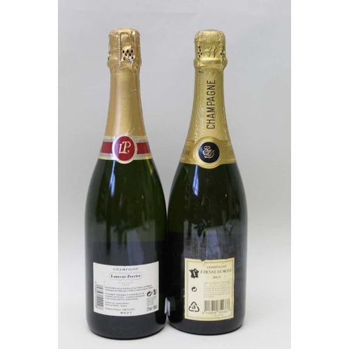 6 - Laurent Perrier Champagne, 1 bottle 

Etienne Dumont Champagne, 1 bottle (2)