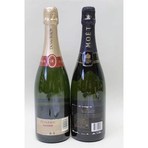 7 - Moet et Chandon Nectar Imperial Champagne, 1 bottle 

Duval Leroy Champagne, 1 bottle (2)