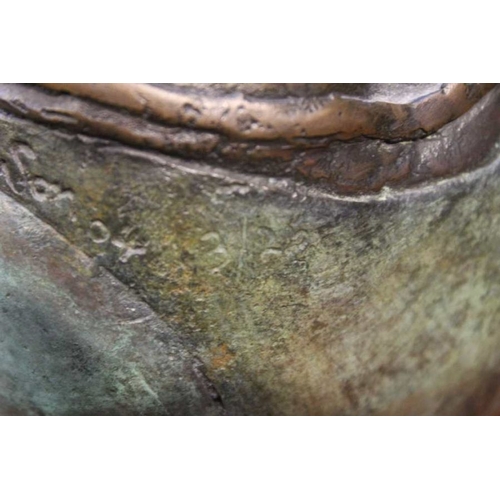 172 - Benson Landes born, 1927, a bronze of a seated Balerina, limited edition 3/25, 32cm high x 28cm deep