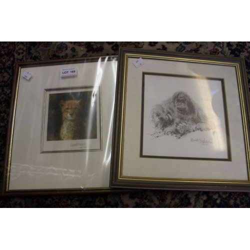 169 - Quantity of small signed David Shepherd prints (5)