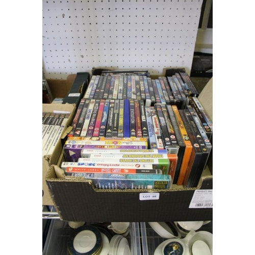 98 - A box of DVDs