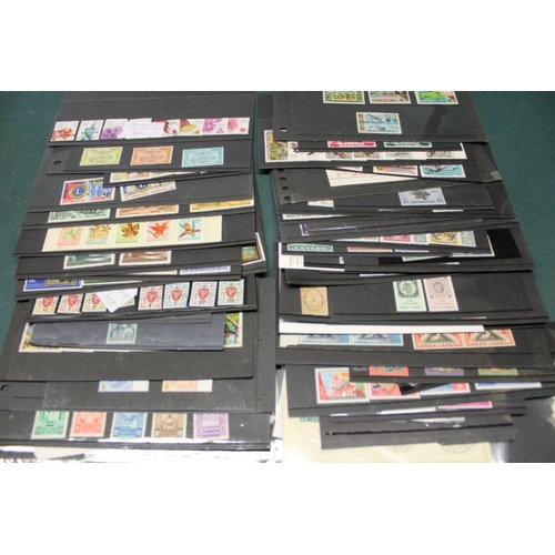 107 - Approximately 80 sets of World stamps on stockcard