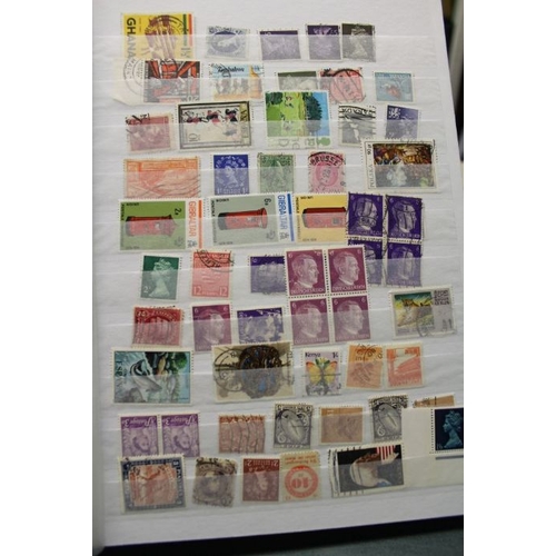 109 - Three stockbooks & a small album with India (latter including earlier), good number stamps