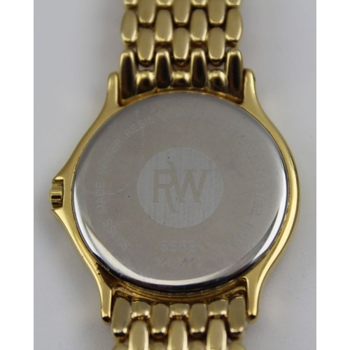 67 - A Raymond Weil gold plated gentleman's wristwatch, with bracelet strap