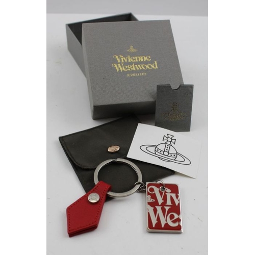 73 - Vivienne Westwood key ring in original box together with two Peter Lang necklaces