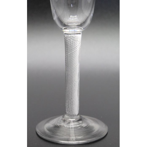 99 - An 18th century air twist ale glass, circa 1760, 19cm high