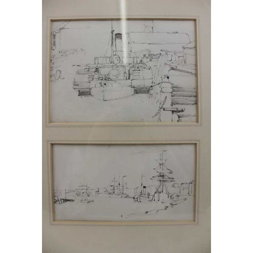 121 - Benjamin Williams Leader (1831-1923) two framed pencil drawings, includes 