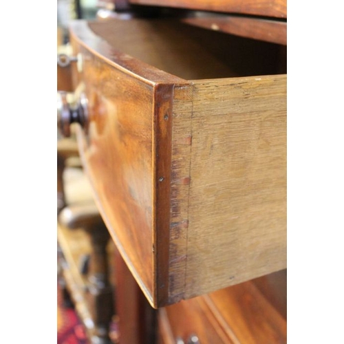 159 - A possibly Scottish large mahogany chest of drawers, 139cm x 128cm