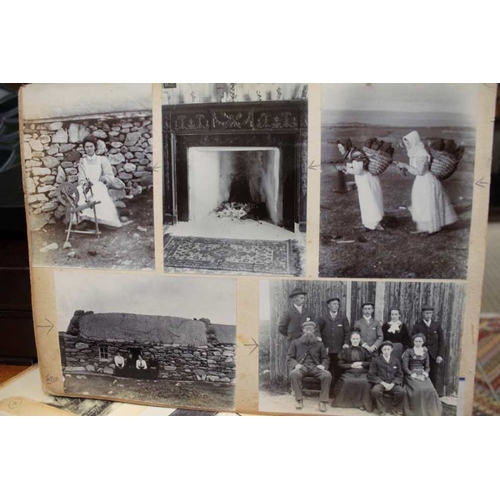 181 - A quantity of photographs to include Scottish, Shetland Crofts, Highland images mounted on card