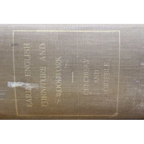 243 - Early English furniture and woodwork, volume one by Cescimsky and Gribble, 1922, cloth backed boards... 