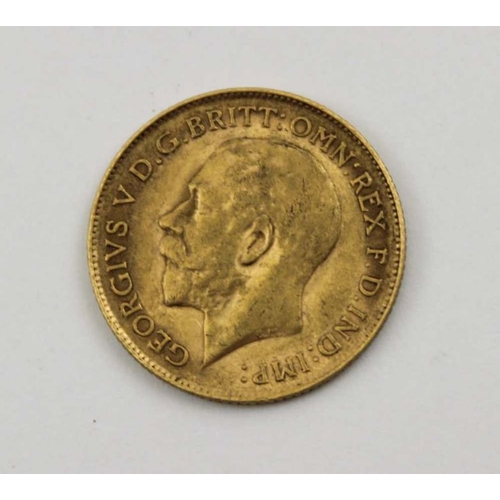 25 - A 1914 half sovereign, George V