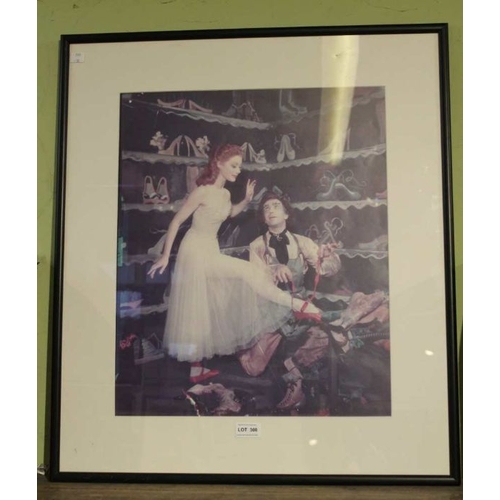 308 - A mid-20th century print 'Red Shoes' film still, 51cm x 42cm, framed