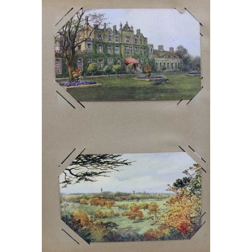 99 - A very old postcard album, contains many Quatremain postcards of Stratford upon Avon (41)