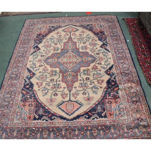 195 - Modern blue ground rug.171 x 238 cm