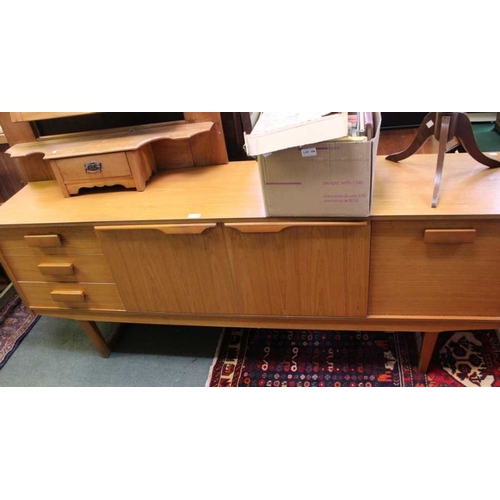 198 - A mid century sideboard 6 feet in length.