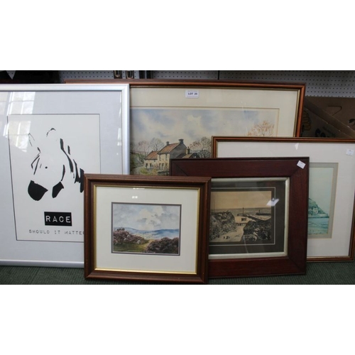 25 - A selection of decorative pictures and prints, majority North Yorks.