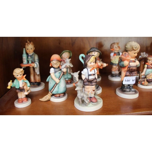 161 - A selection of Hummel figures