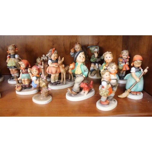 161 - A selection of Hummel figures