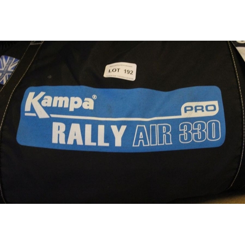 192 - A Kampa Raleigh Air 330 Pro awning.