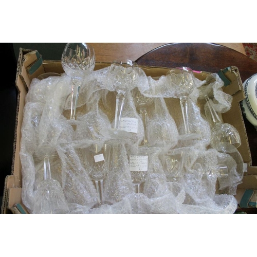 201 - Three boxes of domestic drinking glasses