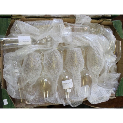 201 - Three boxes of domestic drinking glasses