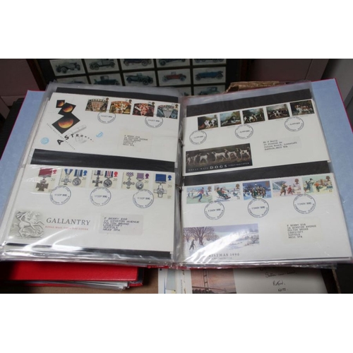 34 - First day covers collection, to include seven albums & loose stamps