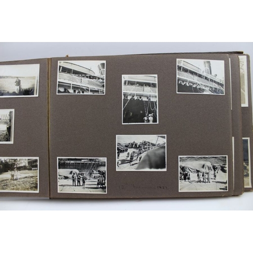 129 - A family photograph album recording a World Cruise 1927