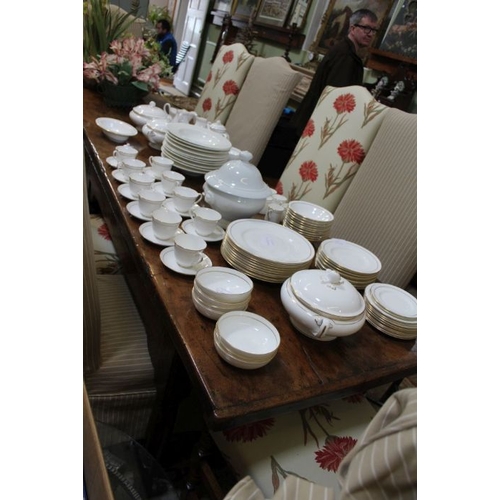 209 - A 17th century oak refectory table, single plank top, 1 3/4