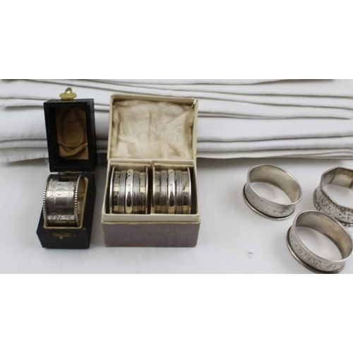 22 - A and J Zimmerman a pair of silver napkin rings, Birmingham 1919, in 