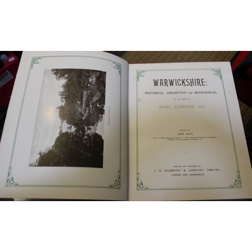 231 - Two Warwickshire books - County Biographies in the reign of King Edward VII and The Black Book of Wa... 