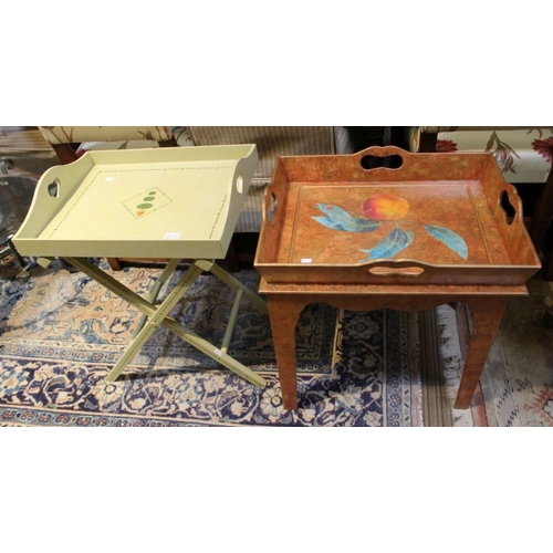 241 - Two modern decorative occasional tables,