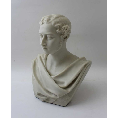 41 - A Parian bust inscribed 