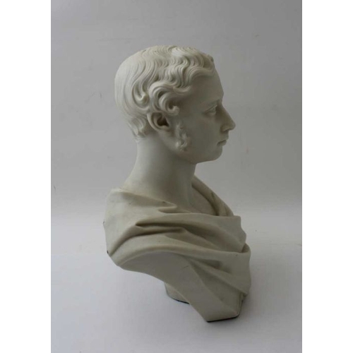 41 - A Parian bust inscribed 