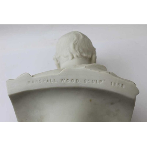 41 - A Parian bust inscribed 