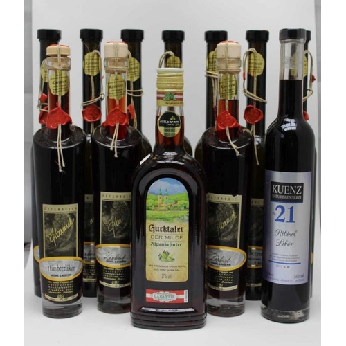 529 - Gurktaler der Milde Alpenkrauter, Austria, 1 bottle 

35cl   Karasek Himbeerlikör Raspberry Liqueur,... 