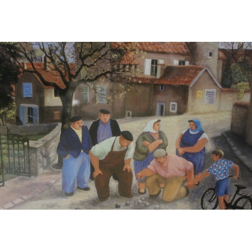 118 - Margaret Loxton - Four limited edition framed prints, Market Day, The Town Square, Pavement cafe plu... 