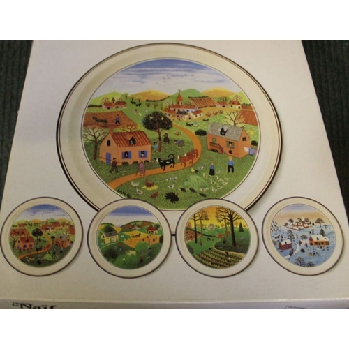 189 - A collection of collectors plates by Villeroy and Boch, titled The Four Seasons.