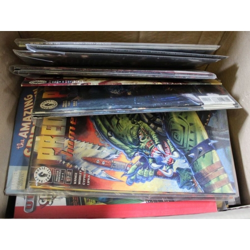 221 - A box of modern comics to include horror and spider-man.