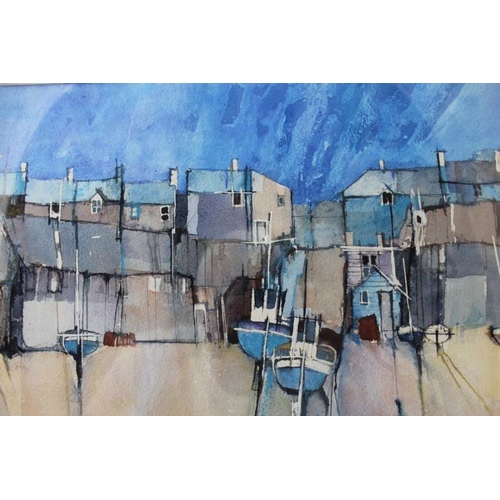 106 - Martin Proctor, 'Lands Edge 2', watercolour painting, signed & inscribed, 34cm x 36cm, framed, mount... 