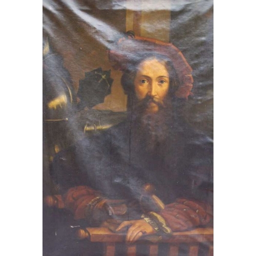 121 - After Parmigianino, Portrait of Galeazzo Sanvitale, oil painting on canvas, 103cm x 76cm, unframed